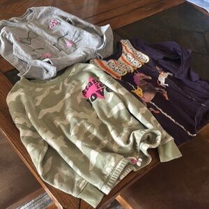 3PC Kids Camouflage and Graphic long sleeve tops